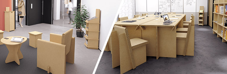 Mobilier en carton