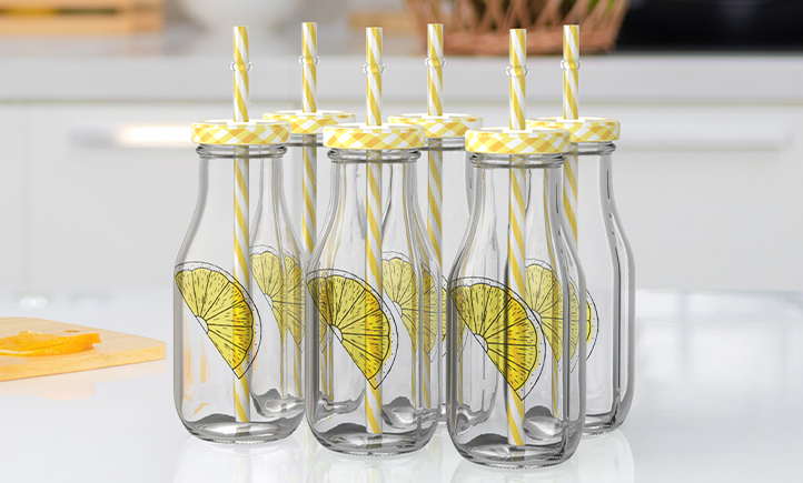 Votre lot de 6 bouteilles à citronnade