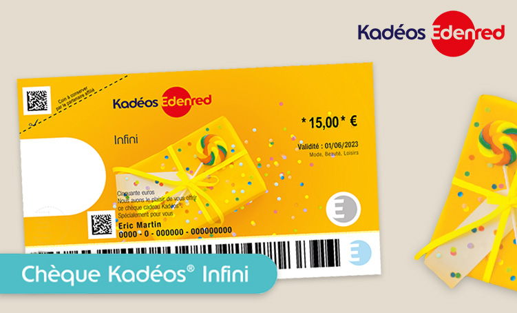 Le chèque Kadéos® de 15 €