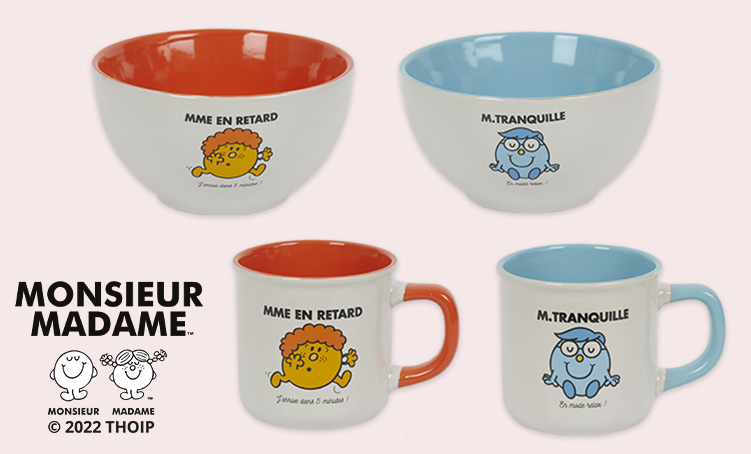 Les 6 Mugs Bocal Monsieur Madame™