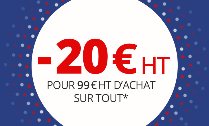 -15 € HT sur TOUT* le site