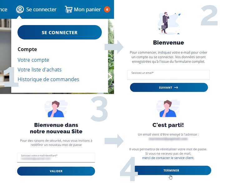 première connexion