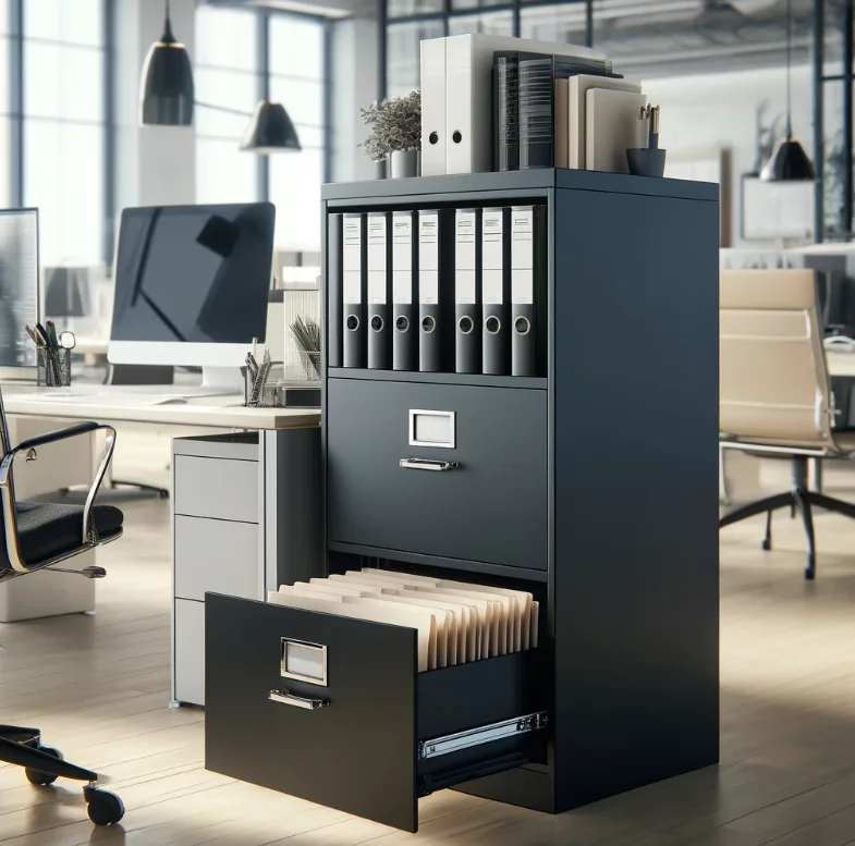 caisson hauteur bureau
