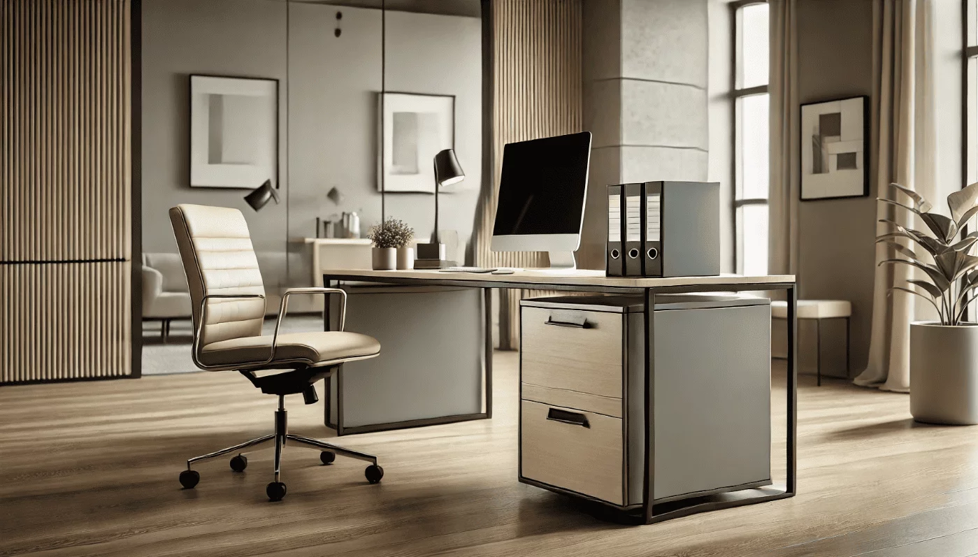 bureau avec caisson bureau