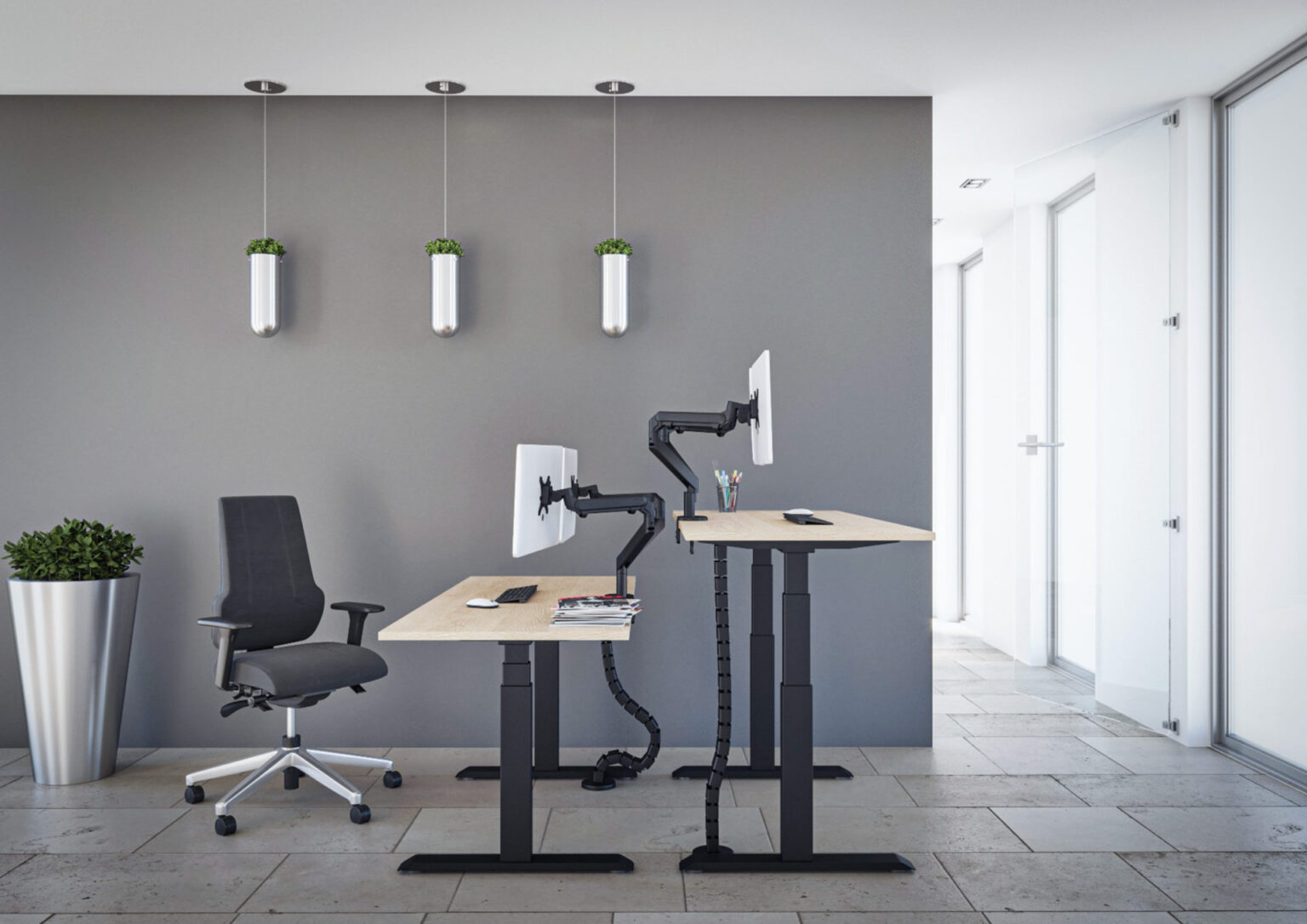 Bureaux assis debout