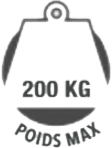 Poids max 200kg
