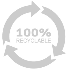 100% recyclable